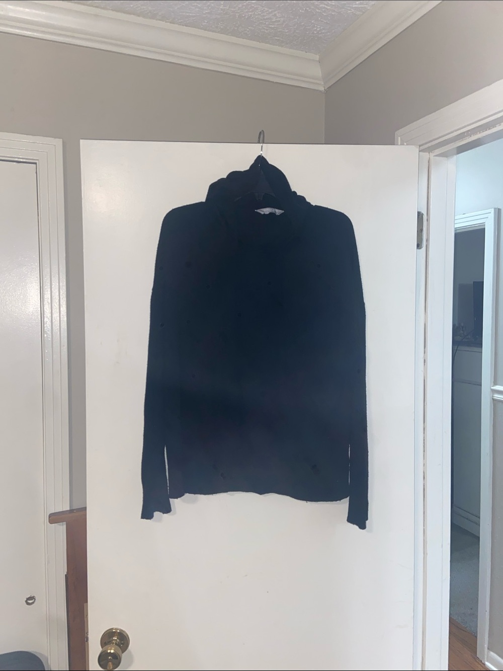 Cashmere bend lightweight knot hoodie
